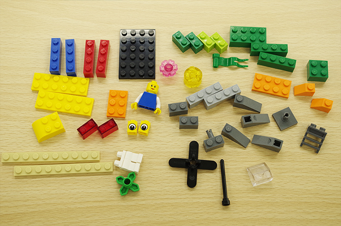 LEGO®SERIOUS PLAY®メソッドの基本レゴ®ピース　47ピース